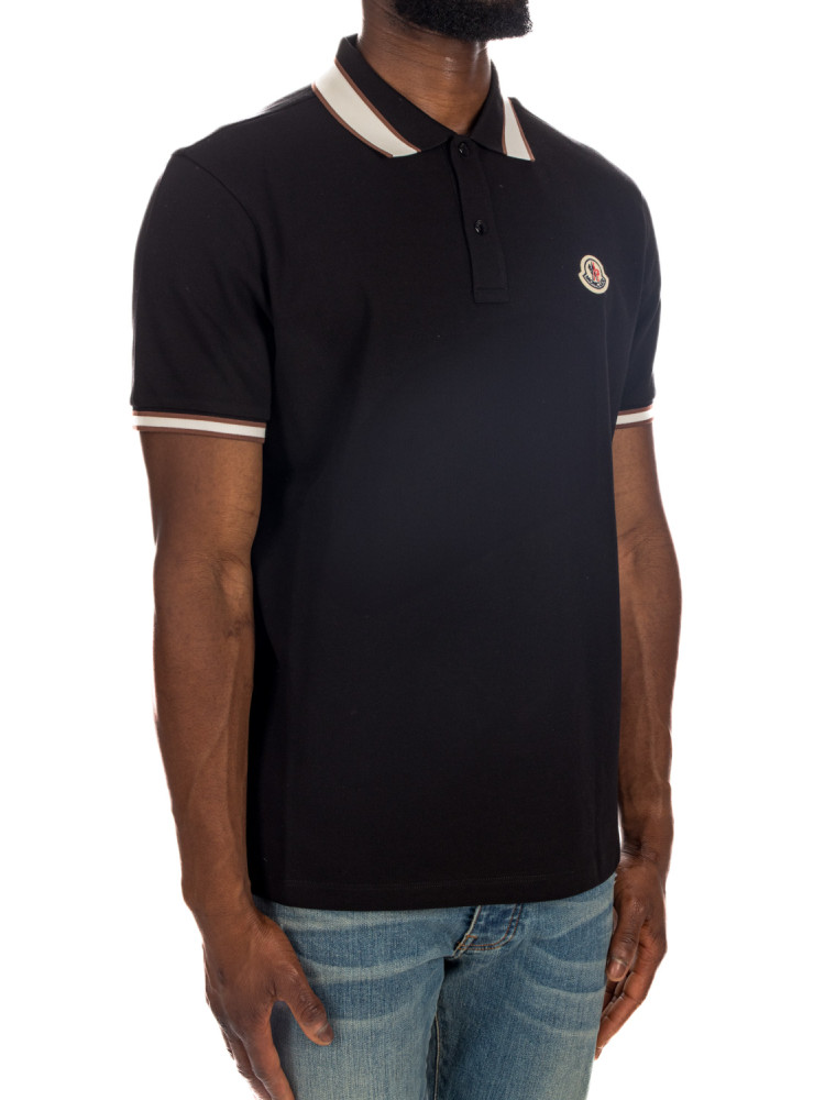 Moncler ss polo Moncler  SS POLOzwart - www.credomen.com - Credomen