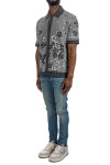 Amiri bandana floral polo Amiri  BANDANA FLORAL POLOzwart - www.credomen.com - Credomen