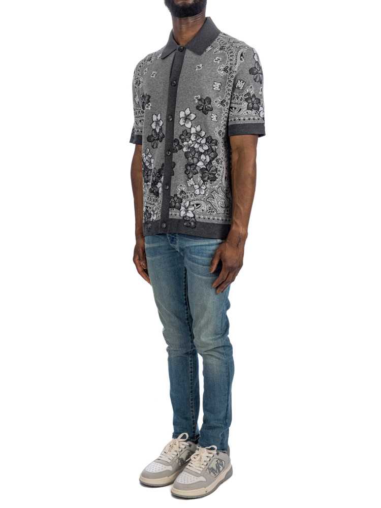 Amiri bandana floral polo Amiri  BANDANA FLORAL POLOzwart - www.credomen.com - Credomen