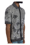 Amiri bandana floral polo Amiri  BANDANA FLORAL POLOzwart - www.credomen.com - Credomen