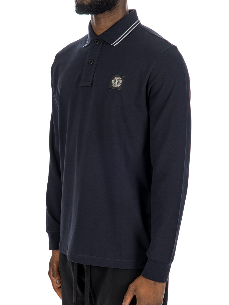 Stone Island polo m/l slim fit Stone Island  POLO M/L SLIM FITblauw - www.credomen.com - Credomen