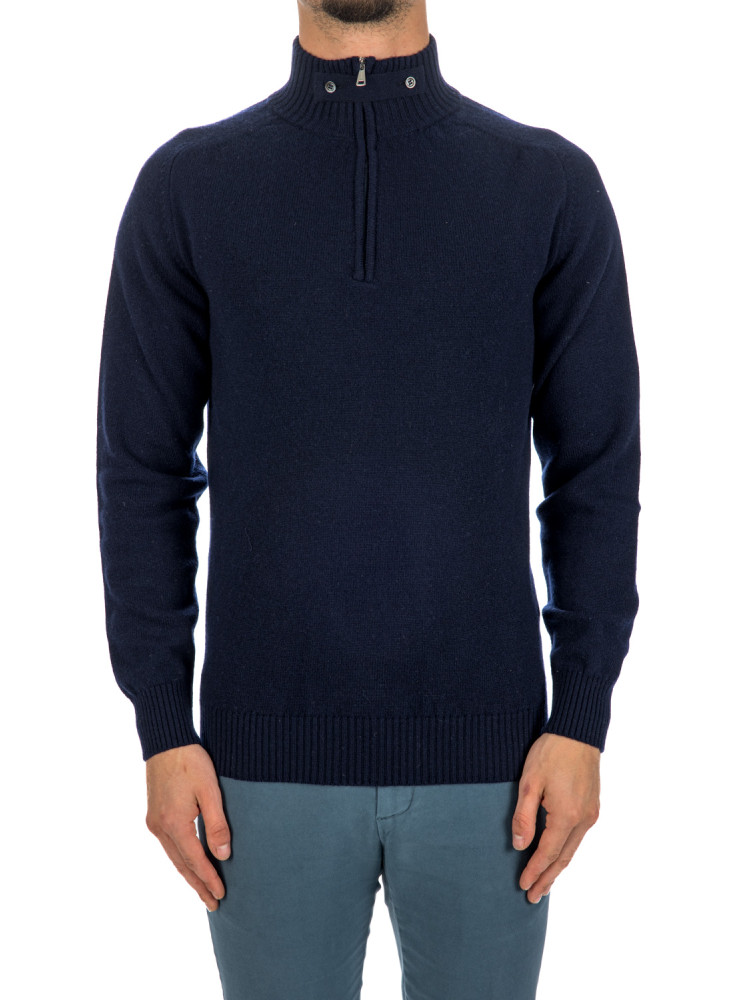 Aurélien voyager zip-up sweater Aurélien VOYAGER ZIP-UP SWEATERblauw - www.credomen.com - Credomen