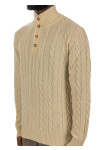 Aurélien winter button sweater Aurélien WINTER BUTTON SWEATERbeige - www.credomen.com - Credomen