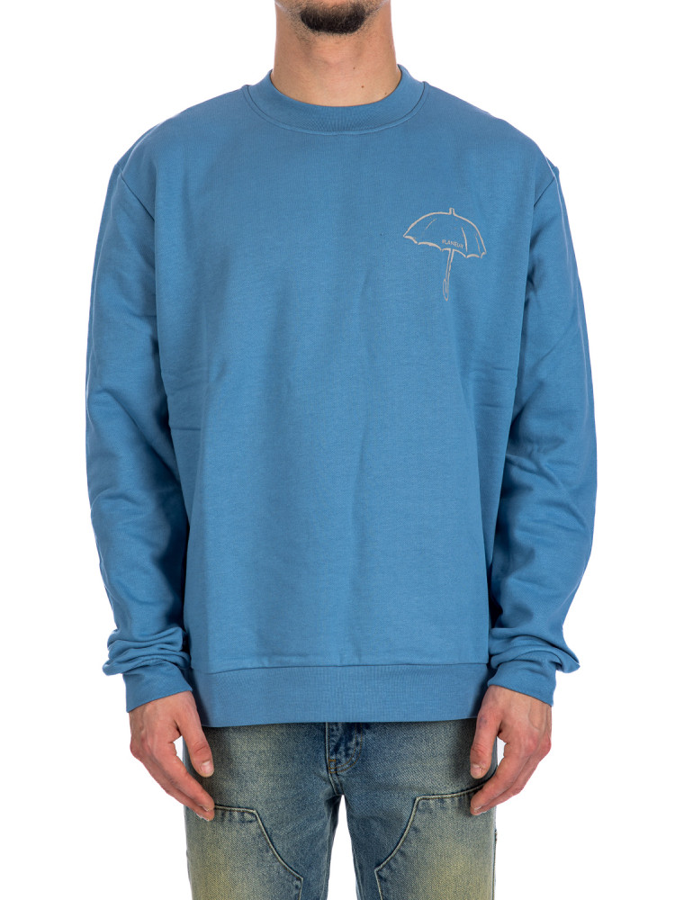 Flaneur Homme umbrella sweater Flaneur Homme  UMBRELLA SWEATERblauw - www.credomen.com - Credomen