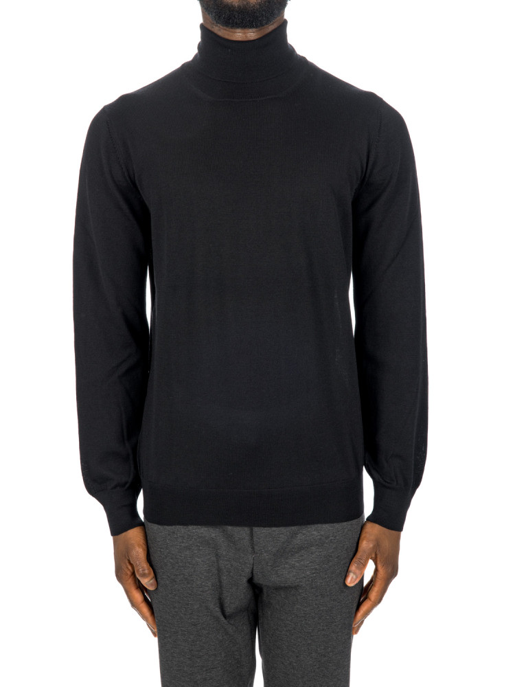 Lardini knit sweater Lardini  KNIT SWEATERzwart - www.credomen.com - Credomen