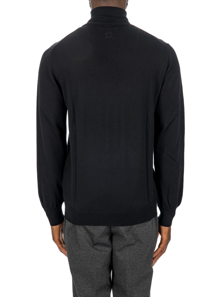 Lardini knit sweater Lardini  KNIT SWEATERzwart - www.credomen.com - Credomen