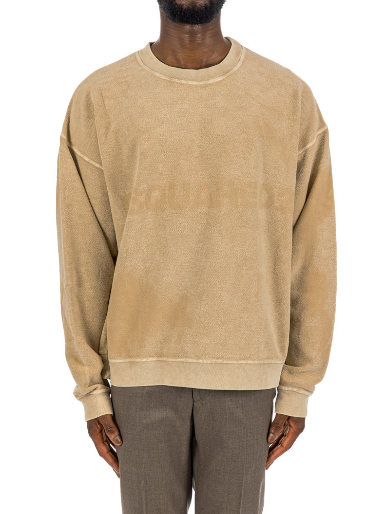 Dsquared2 relax fit crewneck Dsquared2  RELAX FIT CREWNECKbeige - www.credomen.com - Credomen