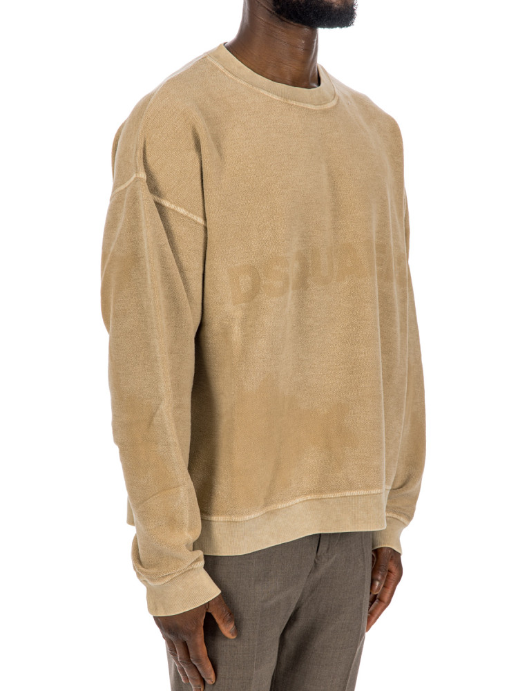 Dsquared2 relax fit crewneck Dsquared2  RELAX FIT CREWNECKbeige - www.credomen.com - Credomen