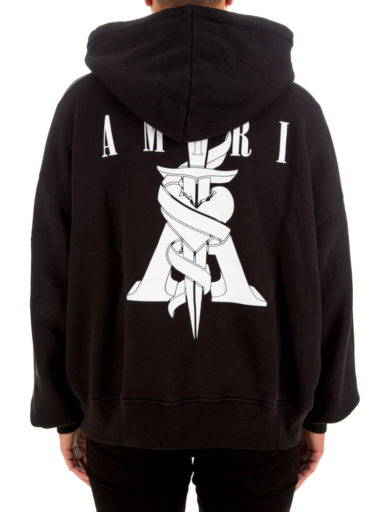 Amiri dagger oversized hoodie Amiri  Dagger Oversized Hoodiezwart - www.credomen.com - Credomen