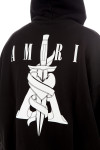 Amiri dagger oversized hoodie Amiri  Dagger Oversized Hoodiezwart - www.credomen.com - Credomen