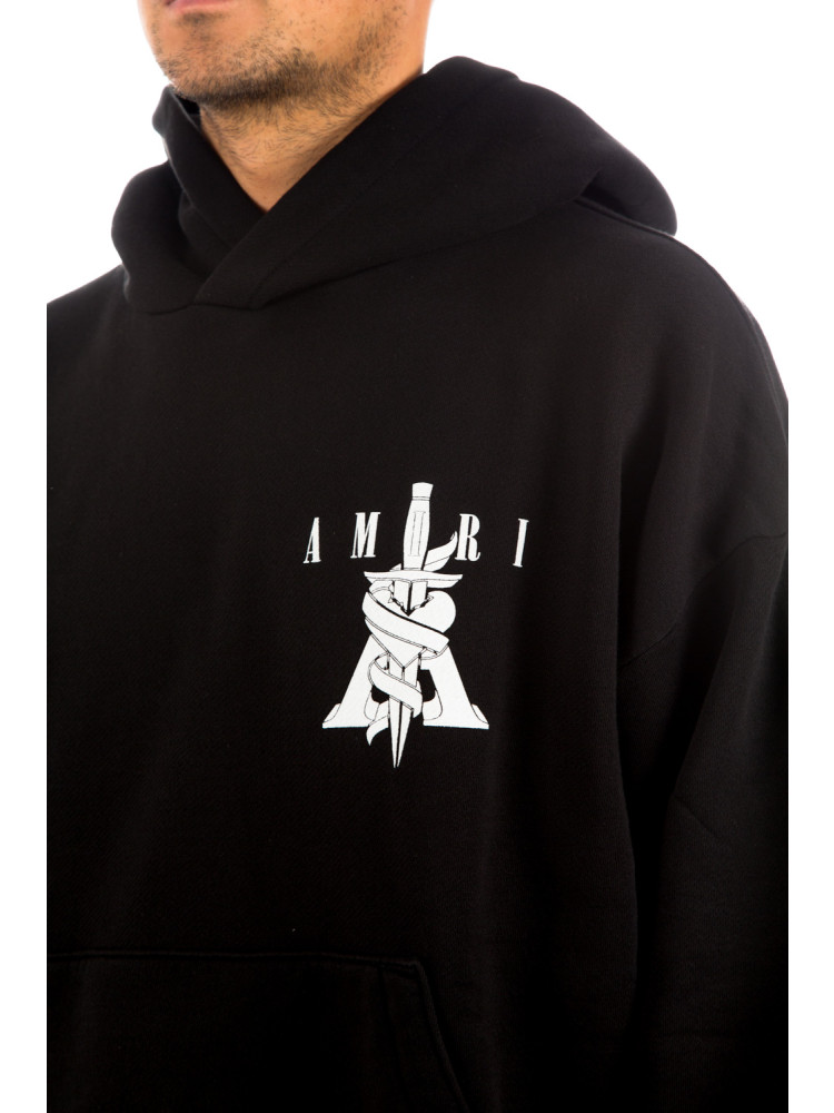 Amiri dagger oversized hoodie Amiri  Dagger Oversized Hoodiezwart - www.credomen.com - Credomen