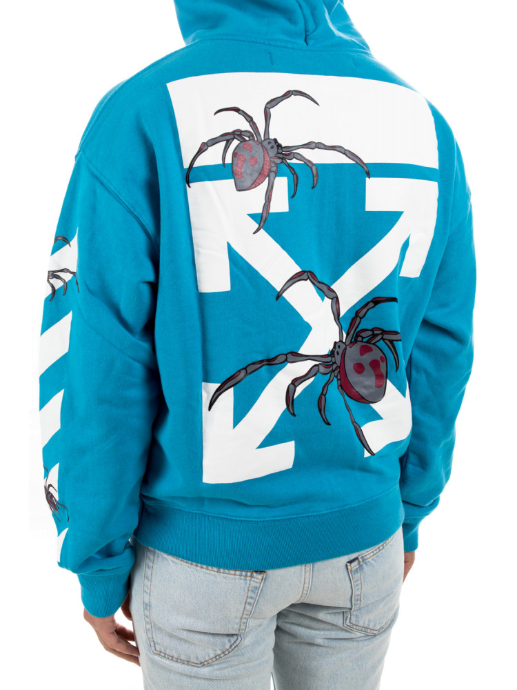 off white spider hoodie blue