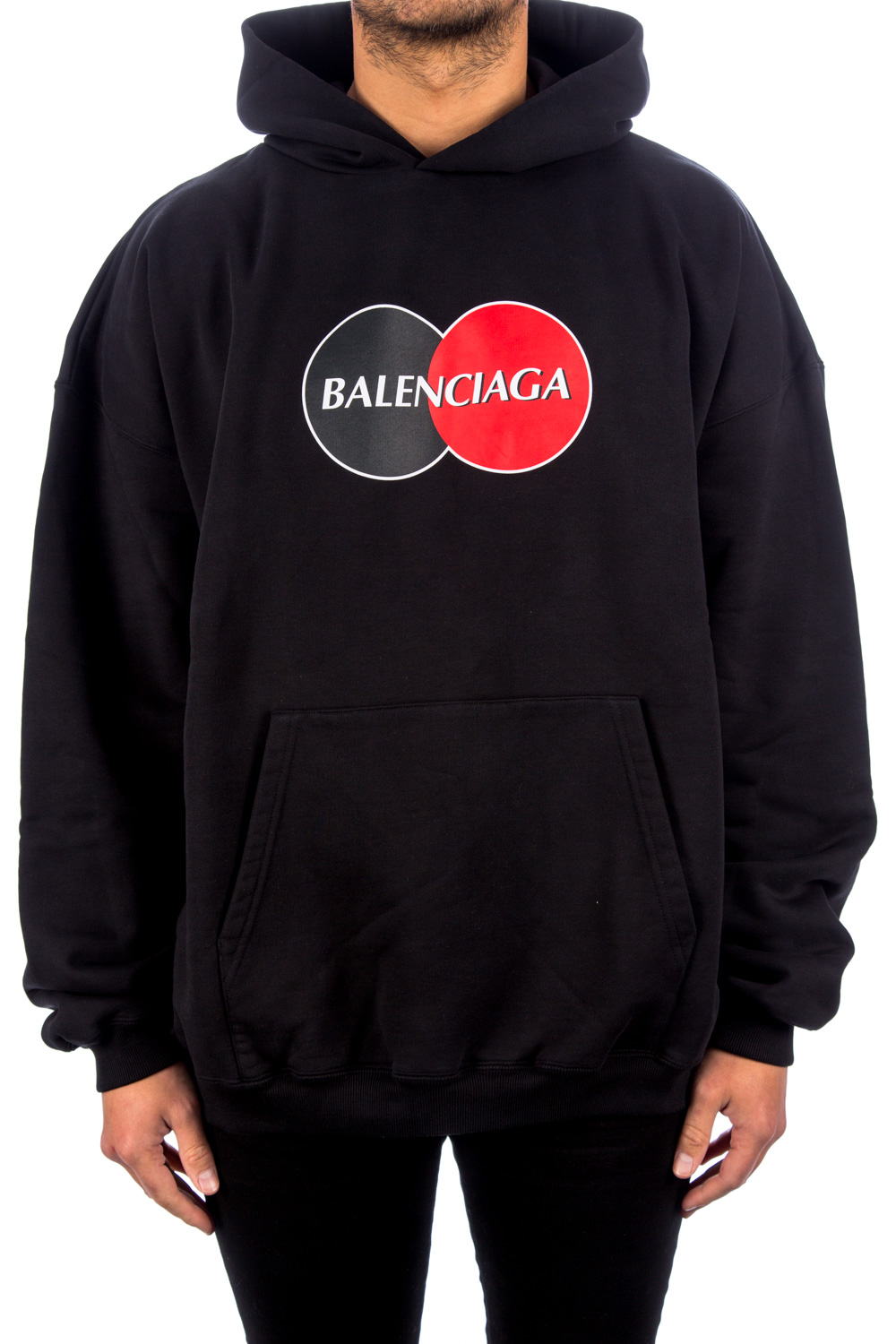 Balenciaga red and black hot sale hoodie