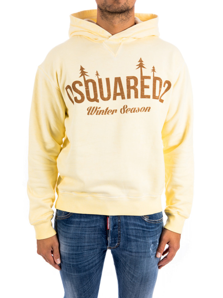 Dsquared yellow hoodie hot sale