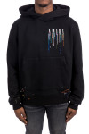 Amiri embroid paint hoodie Amiri  EMBROID PAINT HOODIEzwart - www.credomen.com - Credomen