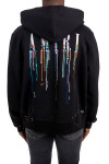 Amiri embroid paint hoodie Amiri  EMBROID PAINT HOODIEzwart - www.credomen.com - Credomen