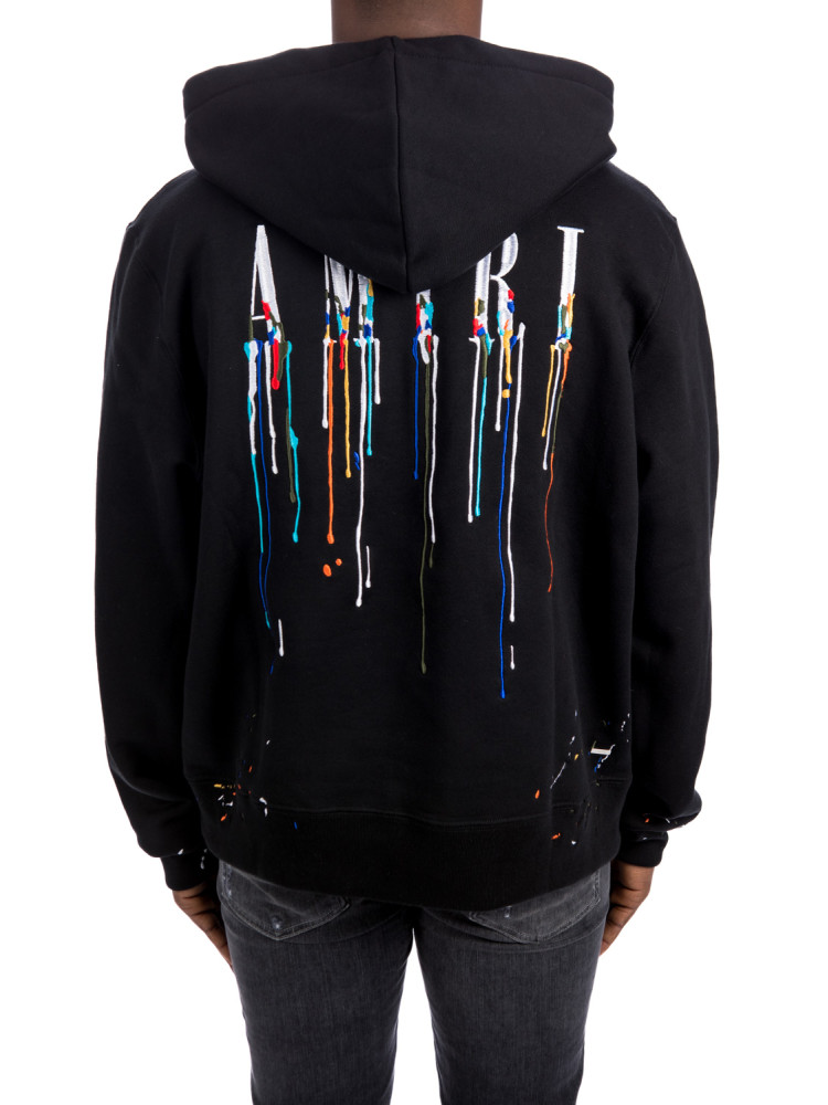 Amiri embroid paint hoodie Amiri  EMBROID PAINT HOODIEzwart - www.credomen.com - Credomen