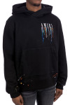 Amiri embroid paint hoodie Amiri  EMBROID PAINT HOODIEzwart - www.credomen.com - Credomen