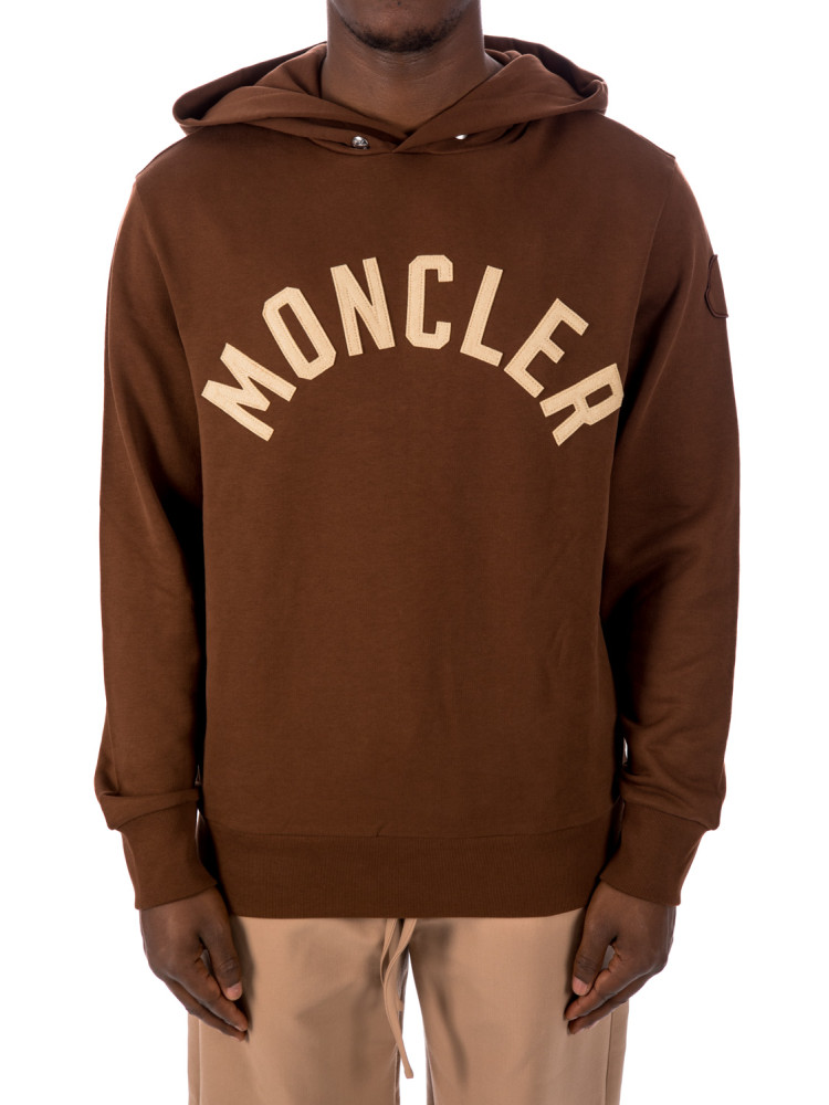 Moncler hoodie sweater Moncler  HOODIE SWEATERbruin - www.credomen.com - Credomen