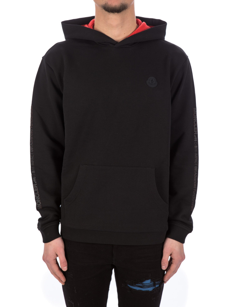 Moncler hoodie sweater Moncler  HOODIE SWEATERzwart - www.credomen.com - Credomen