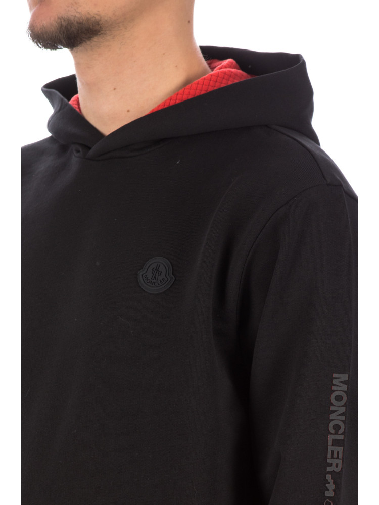 Moncler hoodie sweater Moncler  HOODIE SWEATERzwart - www.credomen.com - Credomen