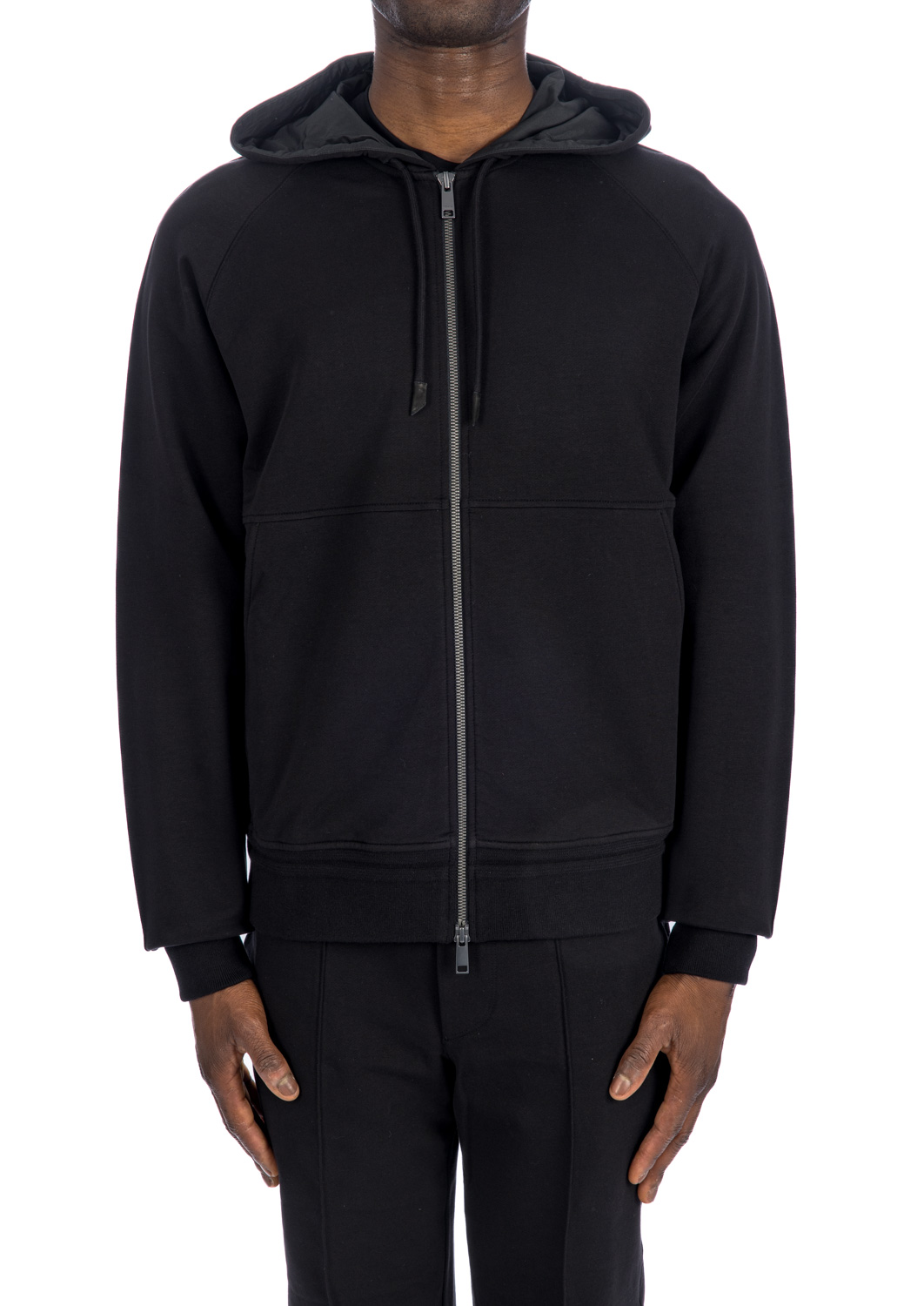 Zegna Stretch Cotton Hoodie | Credomen