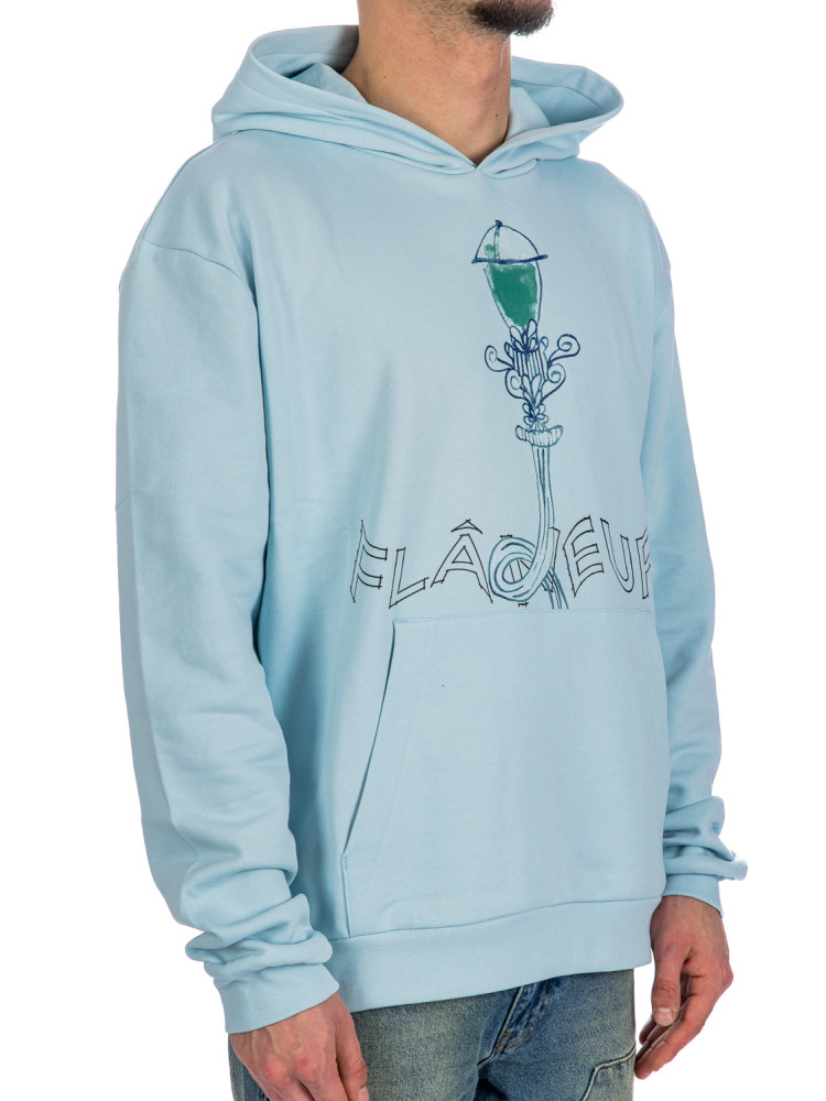 Flaneur Homme lantern hoodie Flaneur Homme  LANTERN HOODIEblauw - www.credomen.com - Credomen