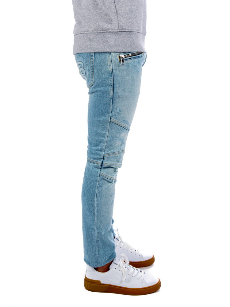 BALMAIN Monogram Slim Jeans - Clothing from Circle Fashion UK