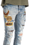 Amiri biker patch jean Amiri  BIKER PATCH JEANblauw - www.credomen.com - Credomen