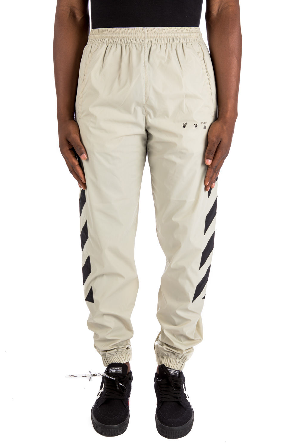 White nylon sweatpants sale