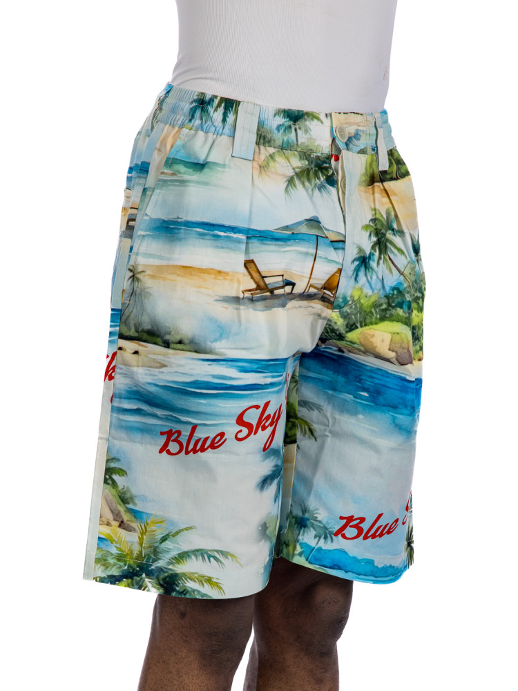 Blue Sky Inn island poplin short Blue Sky Inn ISLAND POPLIN SHORTmulti - www.credomen.com - Credomen