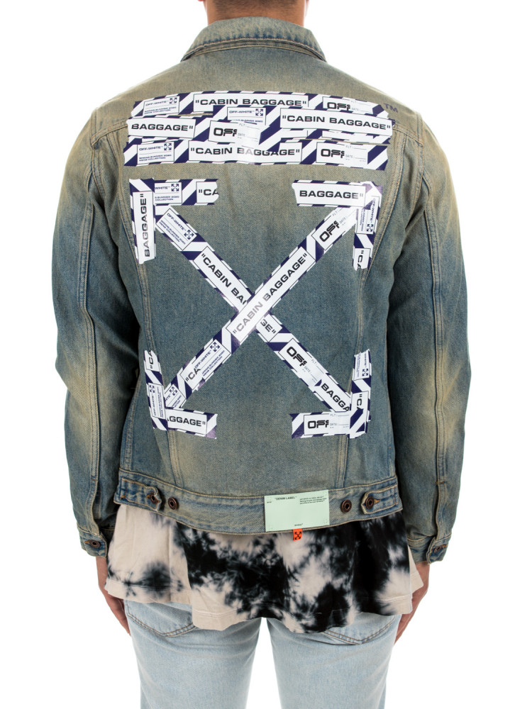 off white airport tape denim jacket