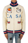 Casablanca swan zip up jacket Casablanca  SWAN ZIP UP JACKETwit - www.credomen.com - Credomen