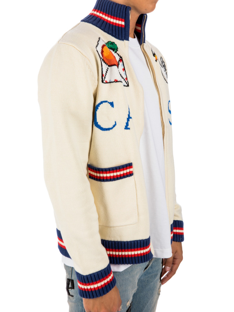 Casablanca Swan Zip Up Jacket | Credomen