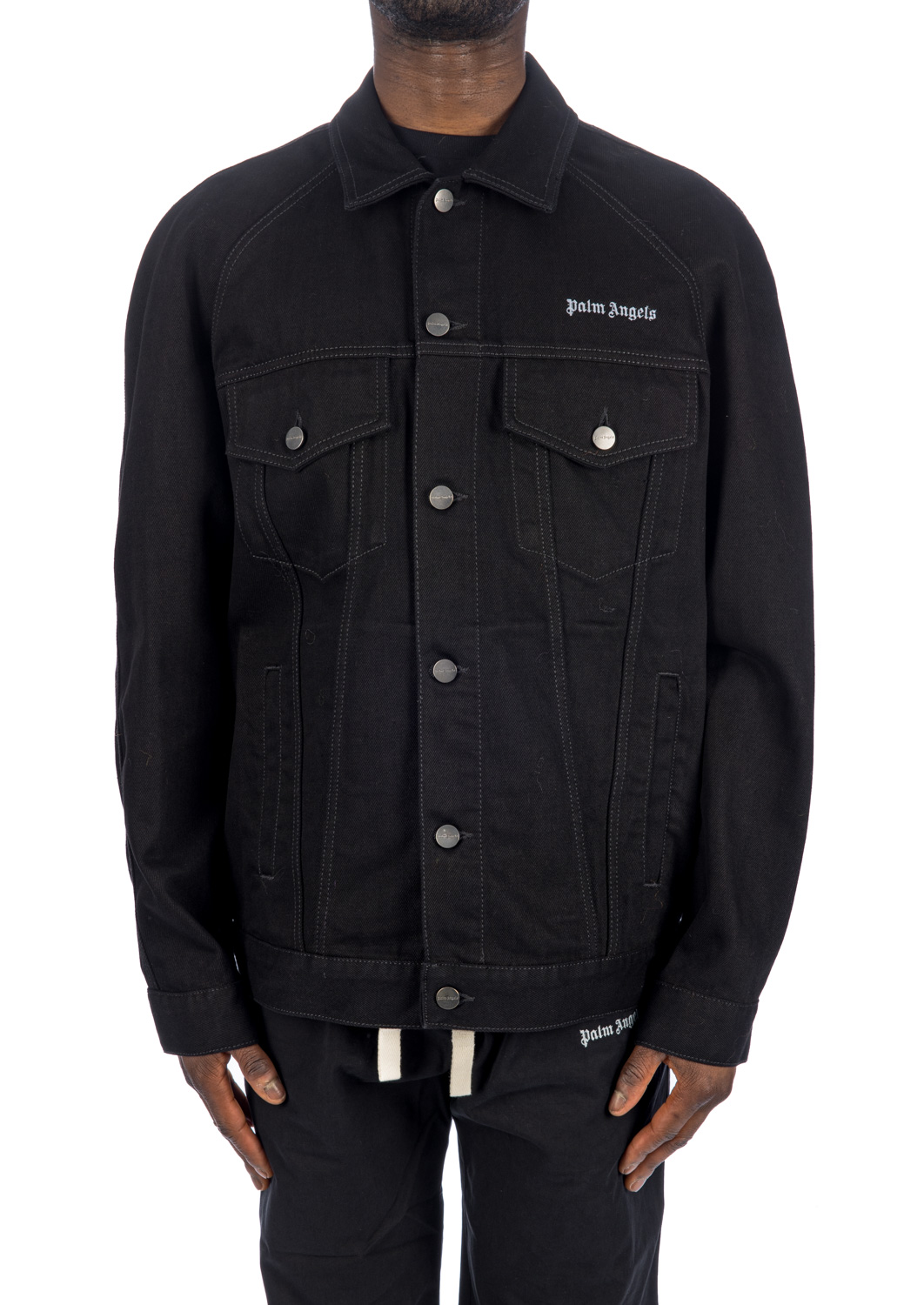 Palm angels black denim 2024 jacket