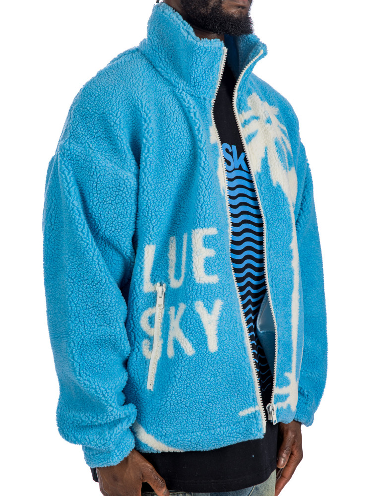 Blue Sky Inn fleece jacket Blue Sky Inn  FLEECE JACKETblauw - www.credomen.com - Credomen