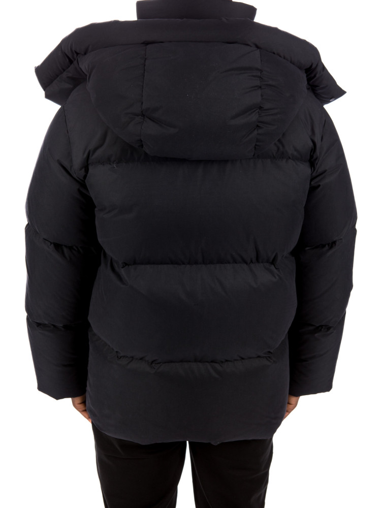 OFF-WHITE Bounce Hooded Down Puffer Black/White