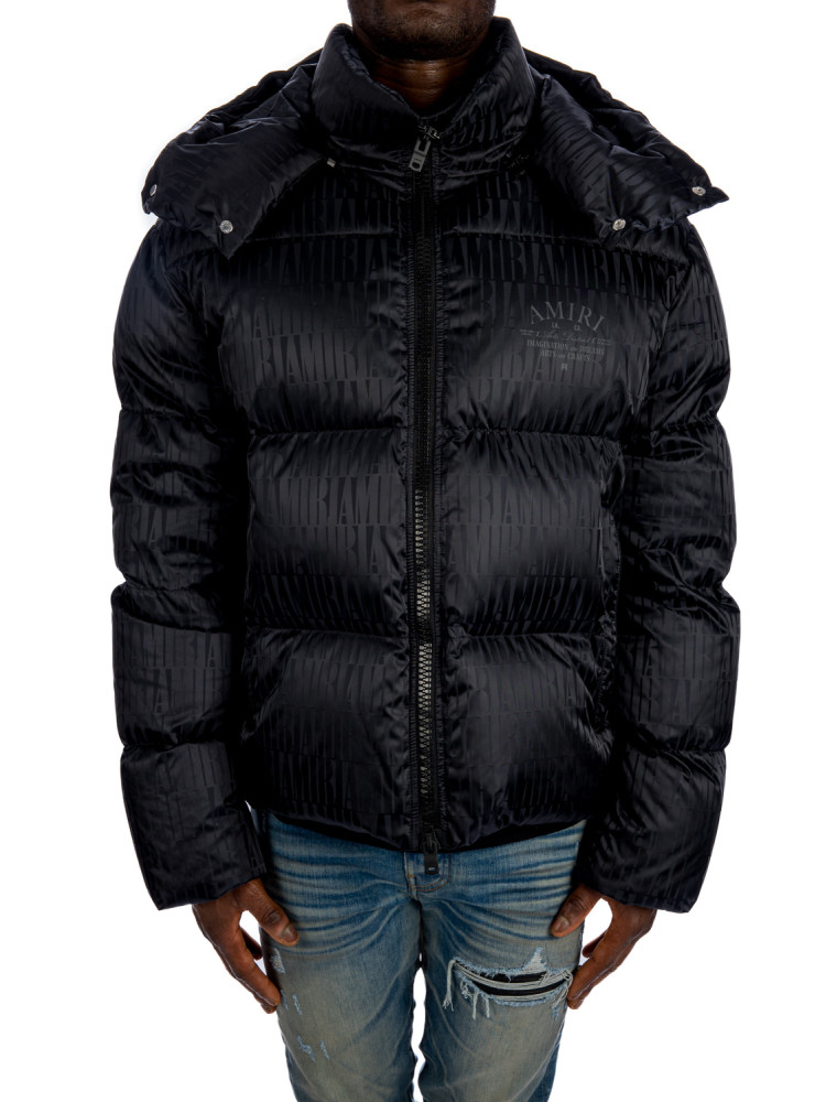 Amiri  jacquard puffer Amiri   JACQUARD PUFFERzwart - www.credomen.com - Credomen