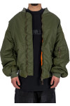 Balenciaga off shoulder bomber Balenciaga  OFF SHOULDER BOMBERgroen - www.credomen.com - Credomen