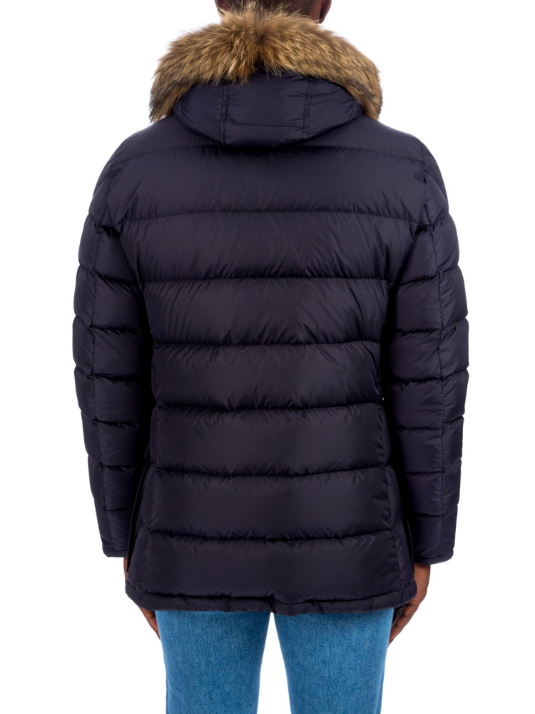 Moncler cluny long parka Moncler  CLUNY LONG PARKAblauw - www.credomen.com - Credomen