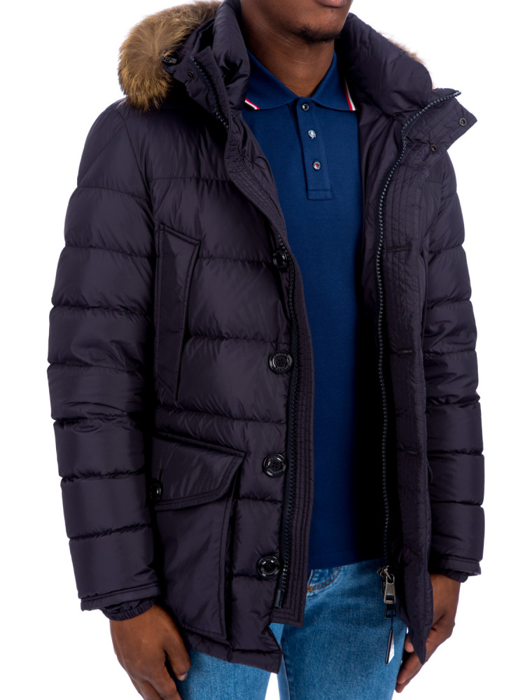 Moncler cluny long parka Moncler  CLUNY LONG PARKAblauw - www.credomen.com - Credomen