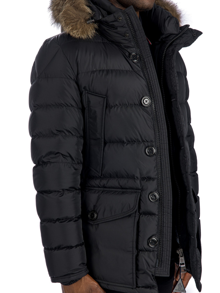 Moncler cluny long parka Moncler  CLUNY LONG PARKAzwart - www.credomen.com - Credomen