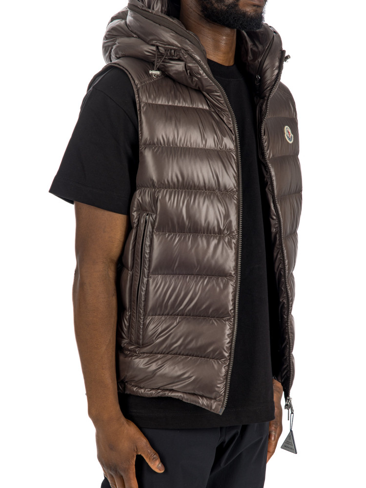 Moncler barant vest Moncler  BARANT VESTbruin - www.credomen.com - Credomen