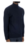 Aurélien cashwool mockneck Aurélien  CASHWOOL MOCKNECKblauw - www.credomen.com - Credomen