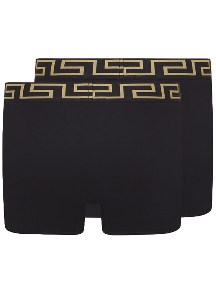 Versace Underwear Three-Pack Black Greca Border Boxers 'A80G-Black