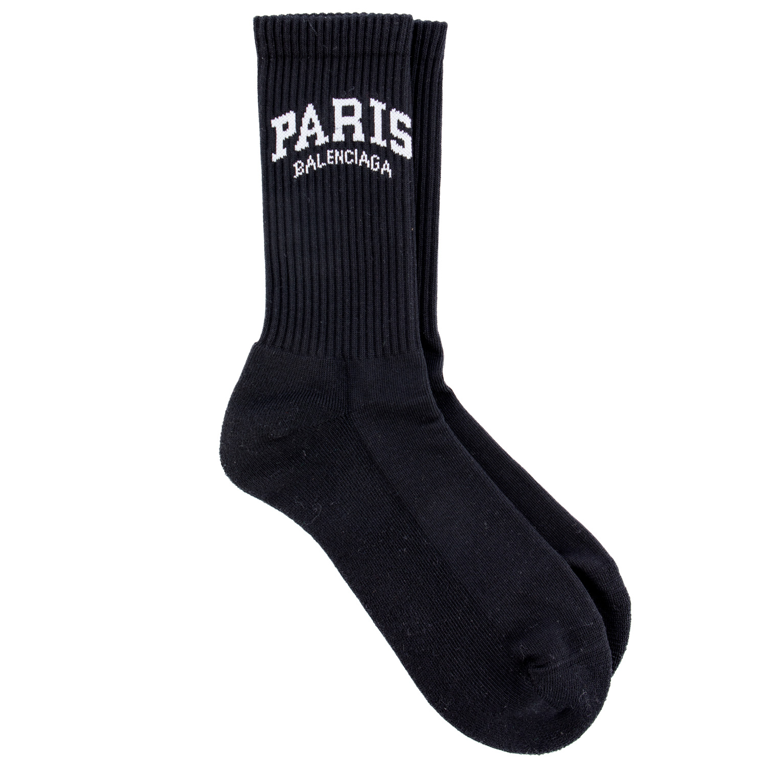 Balenciaga Ribbed sale Tennis Socks-Black