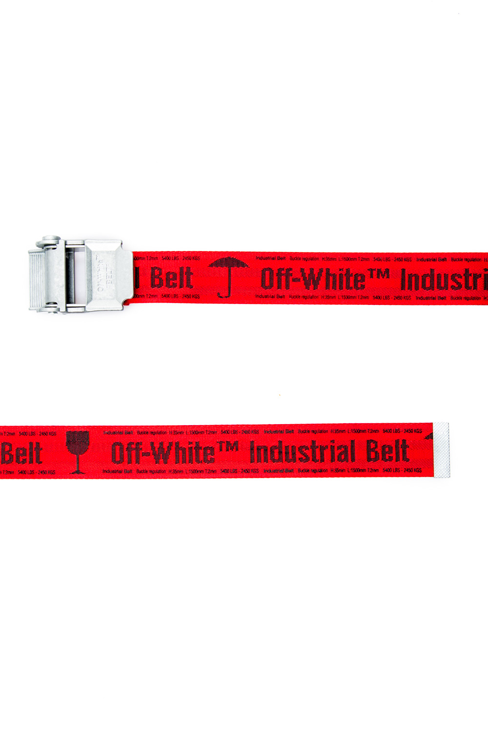 OFF-WHITE 2.0 Industrial Belt Red/White