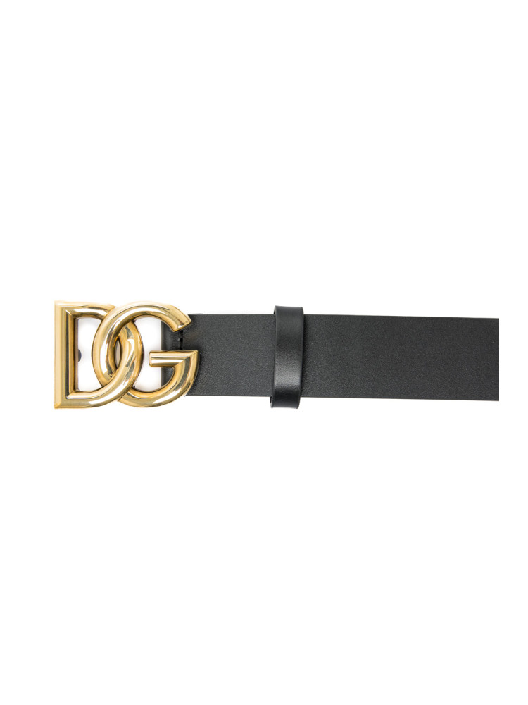 Dolce & Gabbana logo belt Dolce & Gabbana  Logo Beltzwart - www.credomen.com - Credomen