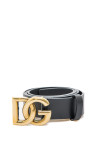 Dolce & Gabbana logo belt Dolce & Gabbana  Logo Beltzwart - www.credomen.com - Credomen