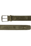 Aurélien suede leather belt Aurélien  SUEDE LEATHER BELTgroen - www.credomen.com - Credomen